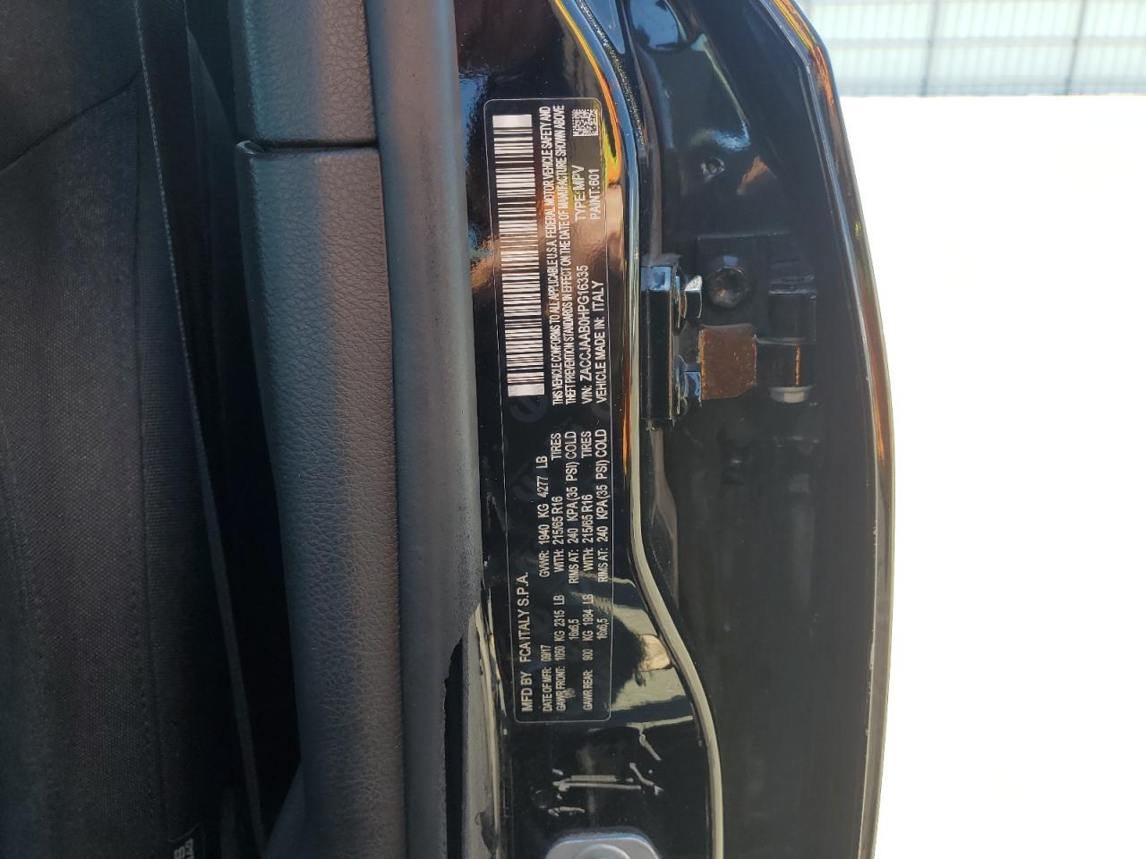 zaccjaab0hpg16335 ZACCJAAB0HPG16335 2017 Jeep Renegade Sport