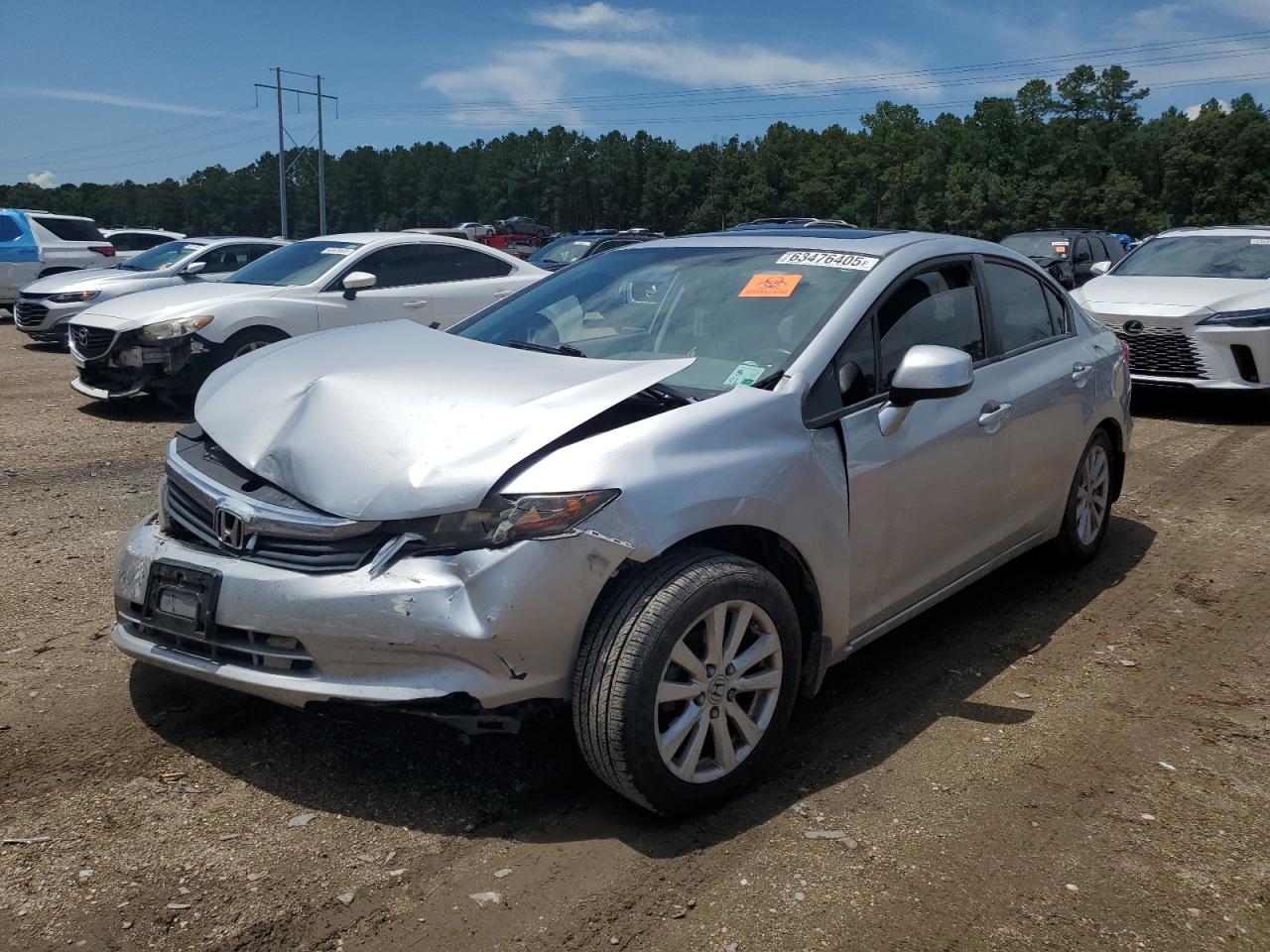 2012 Honda Civic Exl VIN: 2HGFB2F93CH523830 Lot: 63476405
