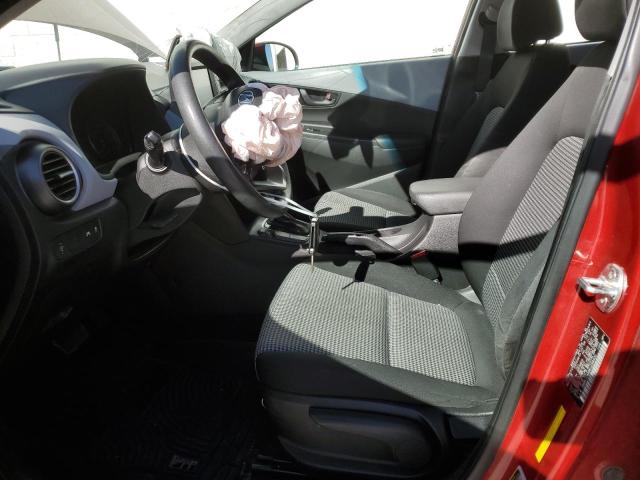  HYUNDAI KONA 2019 Czerwony