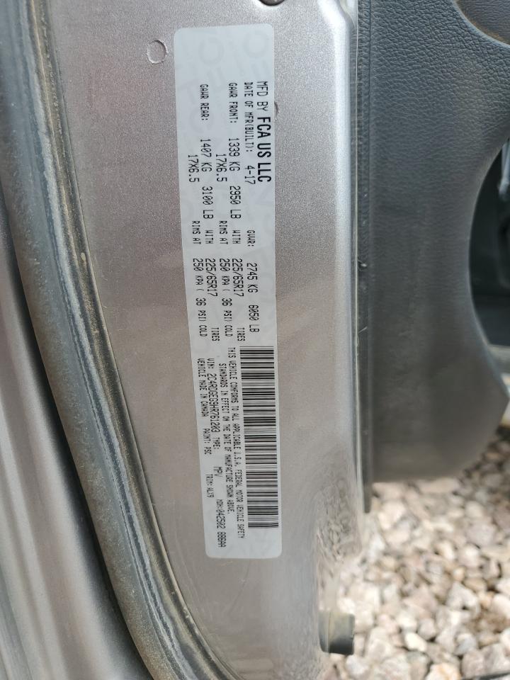 2017 Dodge Grand Caravan Gt VIN: 2C4RDGEG9HR761203 Lot: 65325705