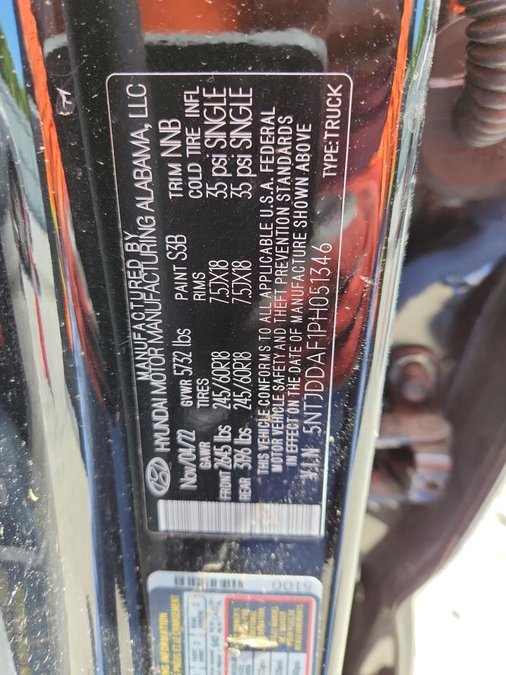 2023 Hyundai Santa Cruz Sel Premium VIN: 5NTJDDAF1PH051346 Lot: 63150545