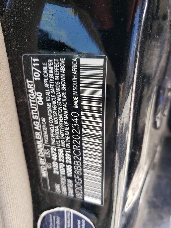 2012 Mercedes-Benz C 300 4Matic VIN: WDDGF8BB2CR202340 Lot: 63282835