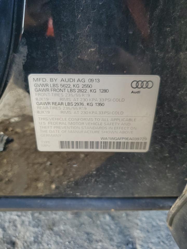 2014 Audi Q5 Prestige VIN: WA1WGAFP9EA039729 Lot: 66946115