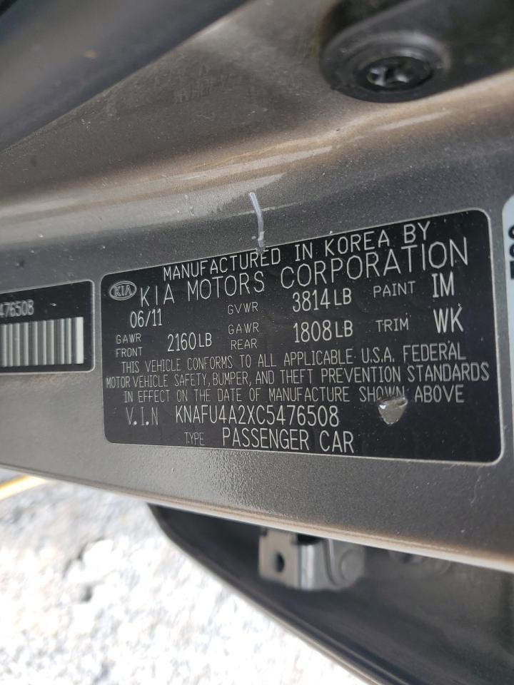 2012 Kia Forte Ex VIN: KNAFU4A2XC5476508 Lot: 64274325