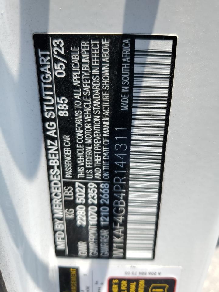 2023 Mercedes-Benz C 300 VIN: W1KAF4GB4PR144311 Lot: 64819695