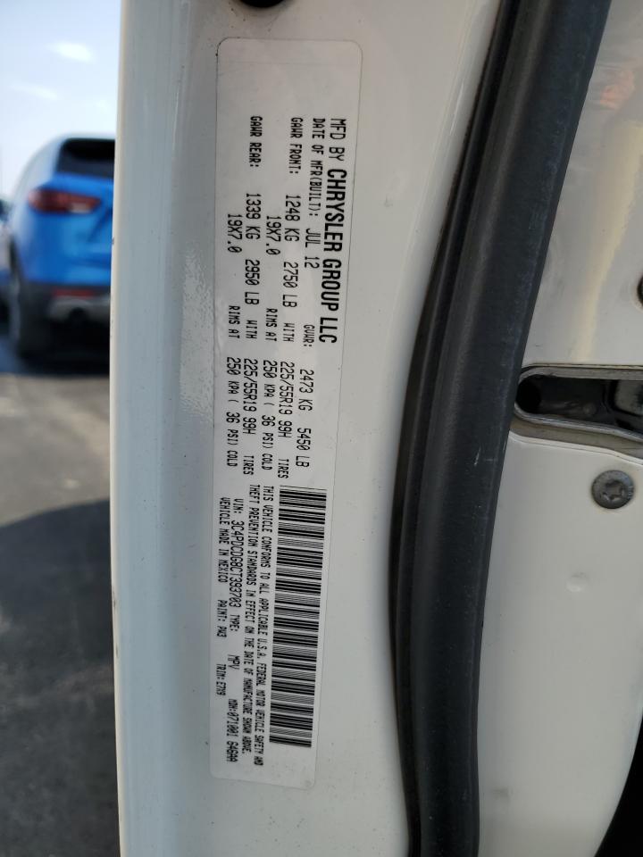 2012 Dodge Journey Crew VIN: 3C4PDCDG8CT393703 Lot: 64889195