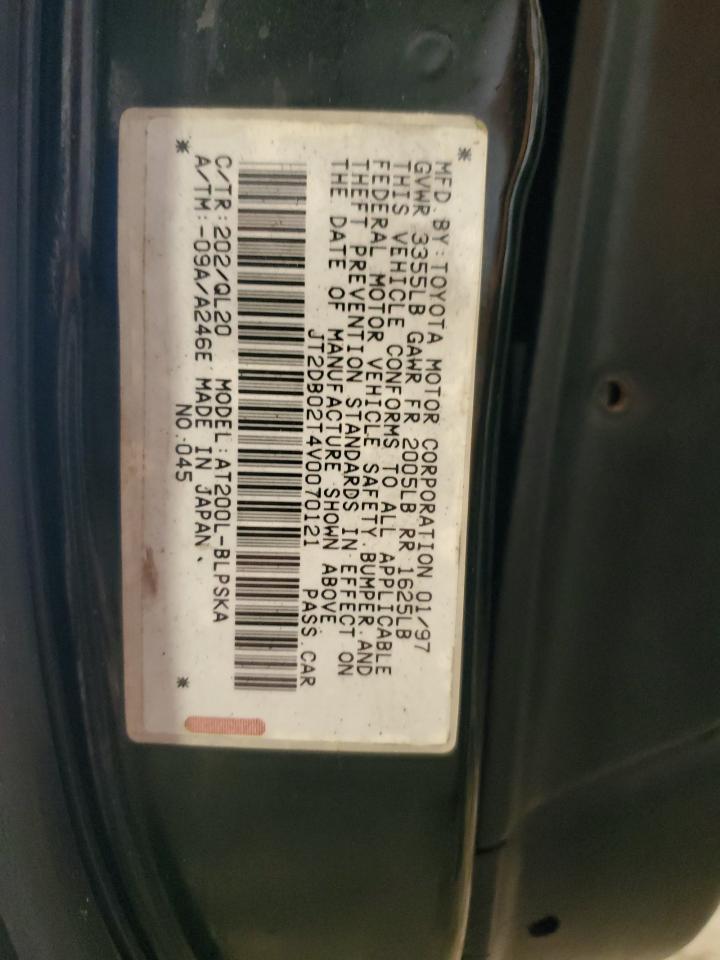 1997 Toyota Celica St VIN: JT2DB02T4V0070121 Lot: 66704705