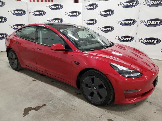  TESLA MODEL 3 2022 Czerwony