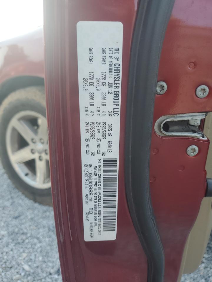 2012 Dodge Ram 1500 Slt VIN: 1C6RD7LT6CS283899 Lot: 65279465