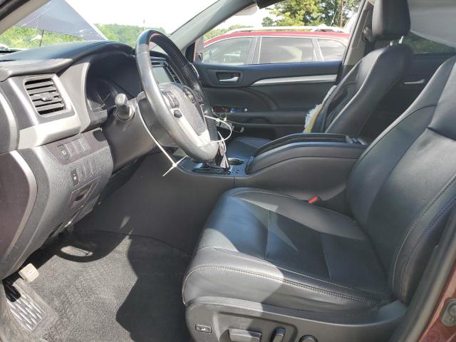  TOYOTA HIGHLANDER 2019 Бордовый