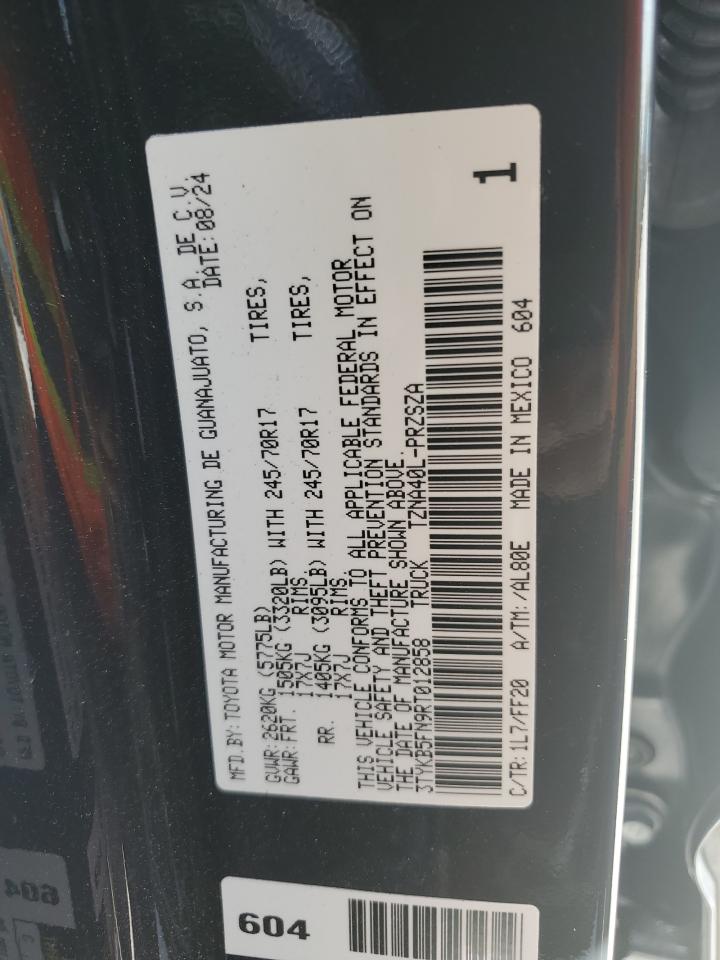2024 Toyota Tacoma Double Cab VIN: 3TYKB5FN9RT012858 Lot: 62476285