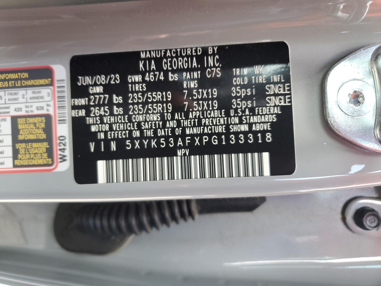 2023 Kia Sportage Sx Prestige VIN: 5XYK53AFXPG133318 Lot: 64505675