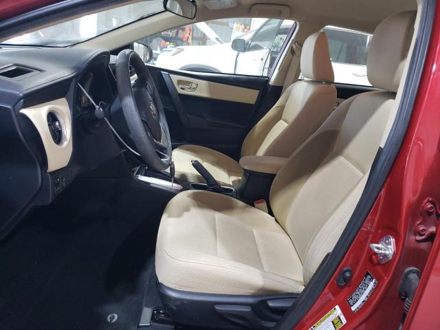  TOYOTA COROLLA 2019 Czerwony