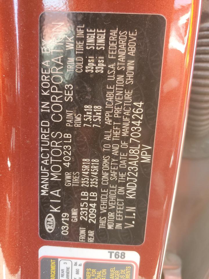 2020 Kia Soul Lx VIN: KNDJ23AU8L7034264 Lot: 63560915