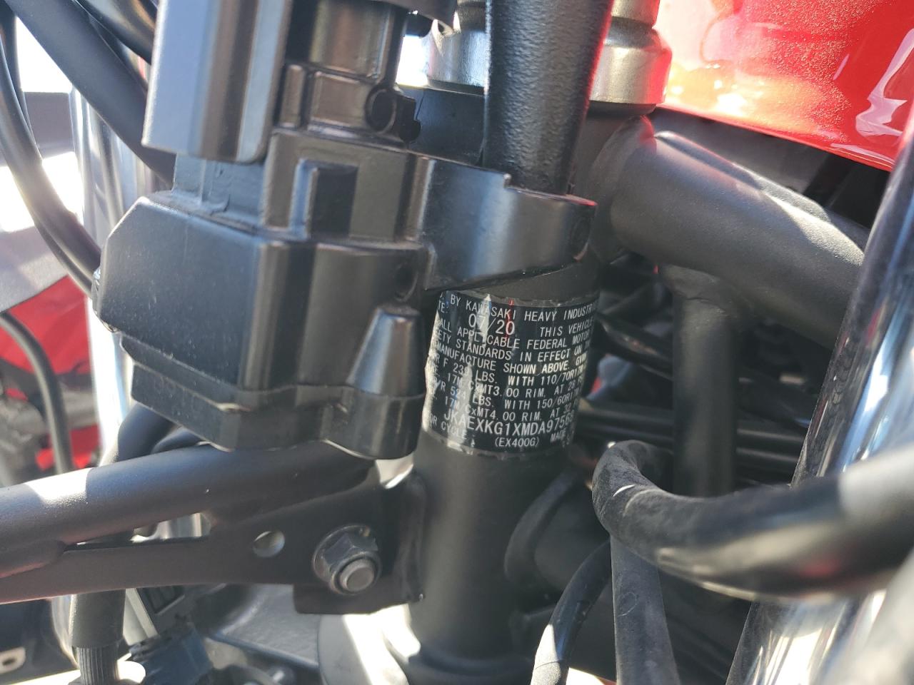 jkaexkg1xmda97568 JKAEXKG1XMDA97568 2021 Kawasaki Ex400