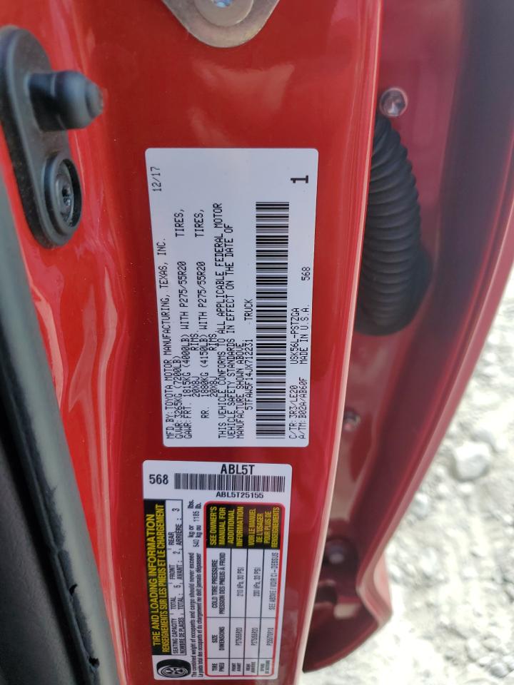 2018 Toyota Tundra Crewmax 1794 VIN: 5TFAW5F14JX712231 Lot: 64509215