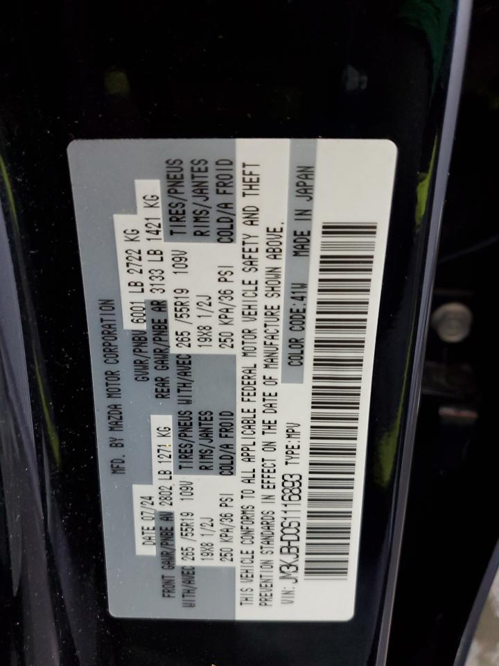 2025 Mazda Cx-70 Preferred VIN: JM3KJBHD0S1116893 Lot: 64990395