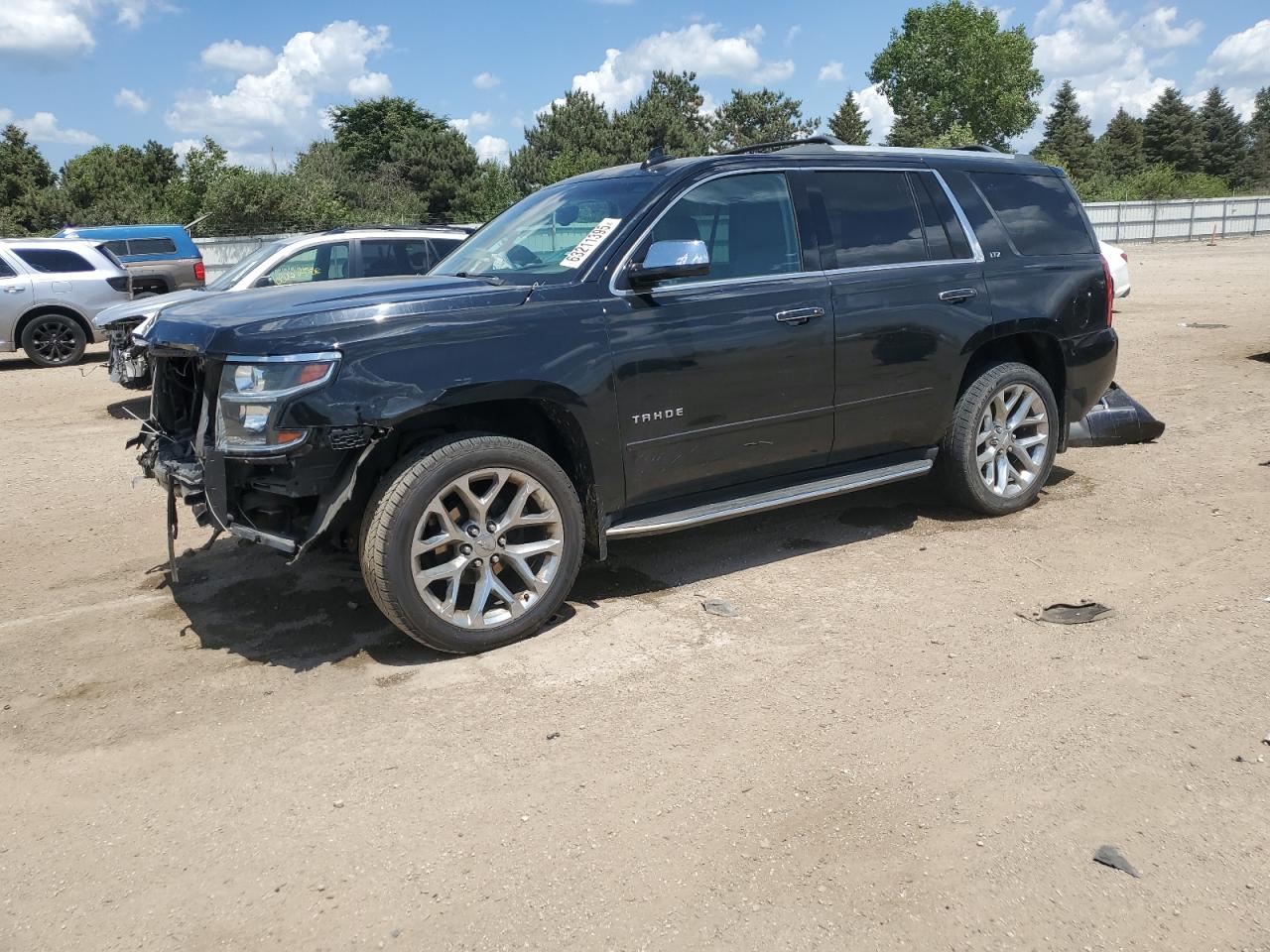 2016 Chevrolet Tahoe K1500 Ltz black null gas 1GNSKCKCXGR363902 photo #1