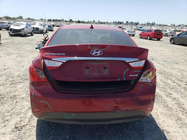  HYUNDAI SONATA 2014 Czerwony