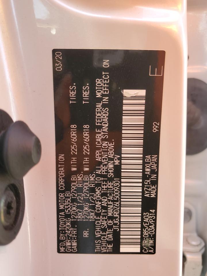 2020 Lexus Nx 300H VIN: JTJGJRDZ6L5009301 Lot: 64702335