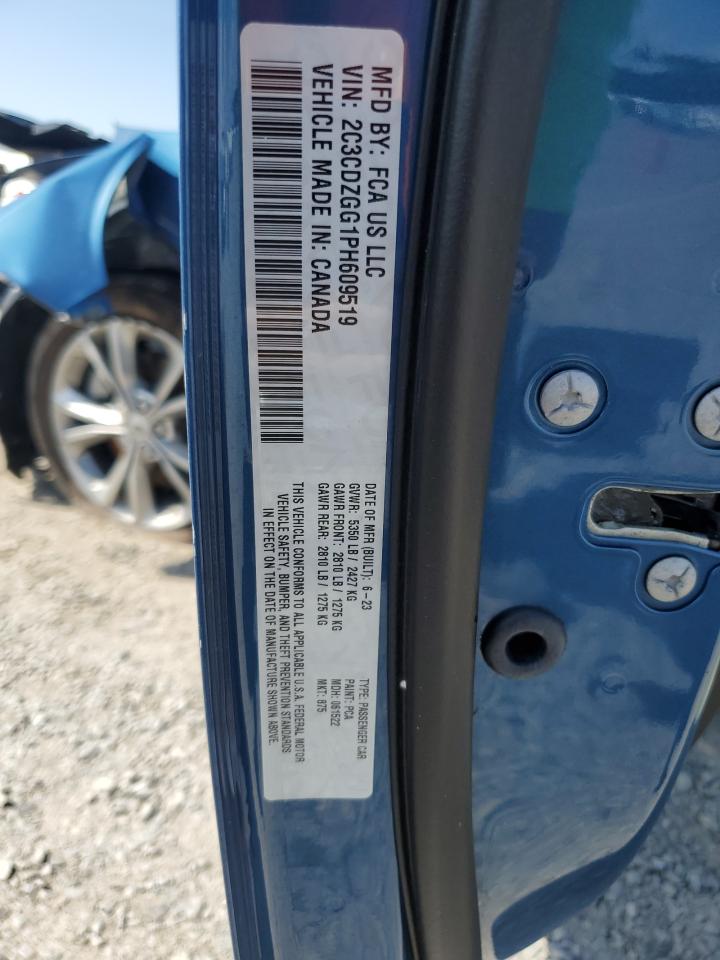 2023 Dodge Challenger Sxt VIN: 2C3CDZGG1PH609519 Lot: 64799375