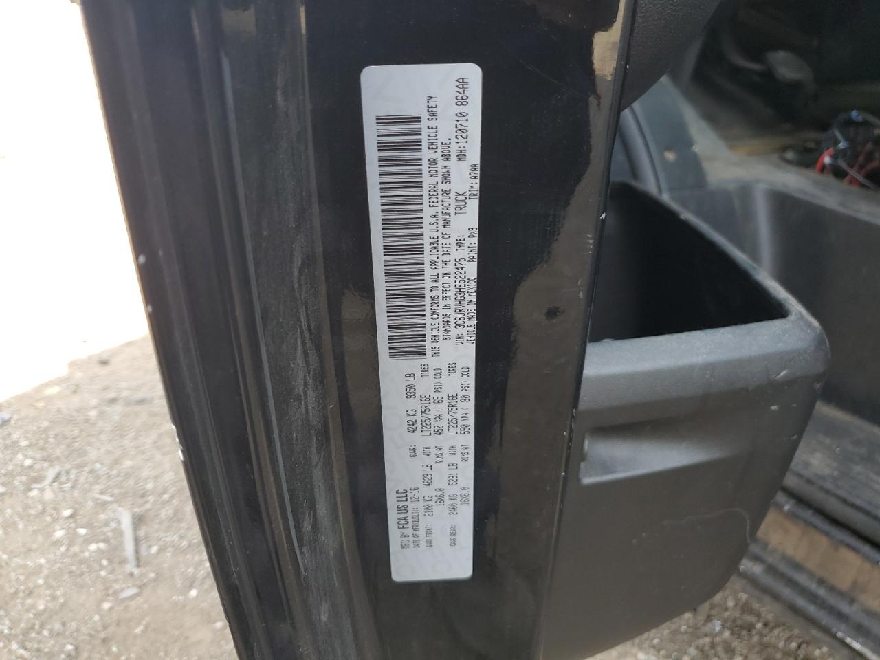 2017 Ram Promaster 3500 3500 High VIN: 3C6URVHG3HE522475 Lot: 65770915