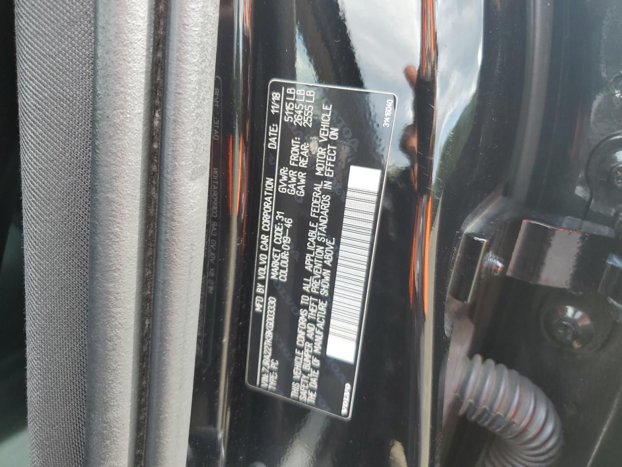 2019 Volvo S60 T6 Momentum VIN: 7JRA22TK8KG003330 Lot: 64854965