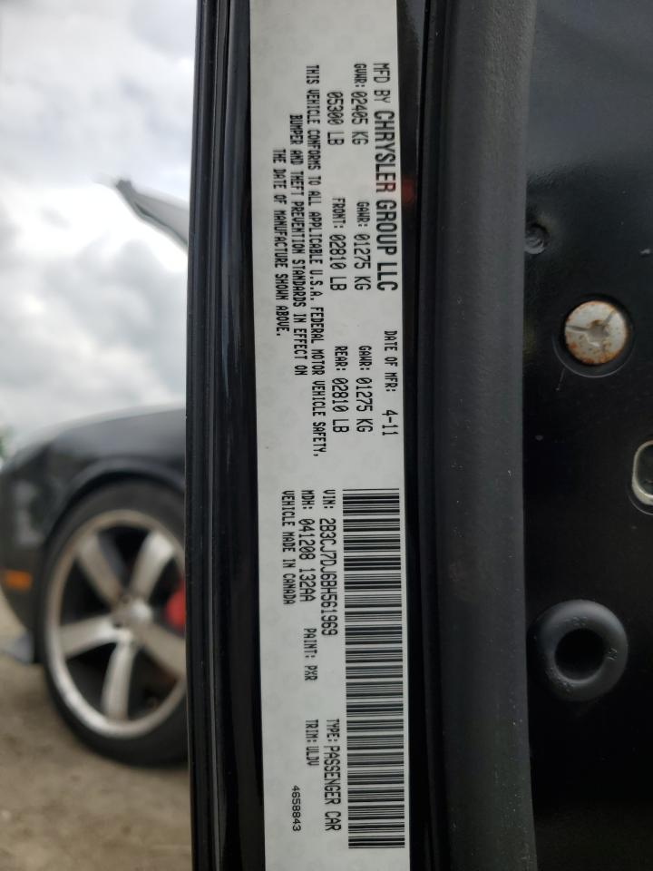 2011 Dodge Challenger Srt-8 VIN: 2B3CJ7DJ6BH561969 Lot: 64253455