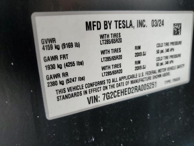 2024 TESLA CYBERTRUCK   