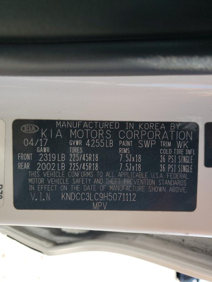 2017 Kia Niro Ex VIN: KNDCC3LC9H5071112 Lot: 62912935