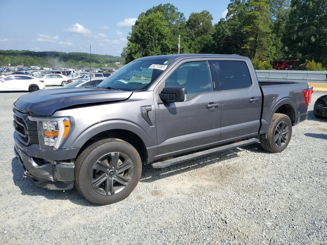 2022 Ford F150 Supercrew grey null gas 1FTEW1EP1NFA46229 photo #1