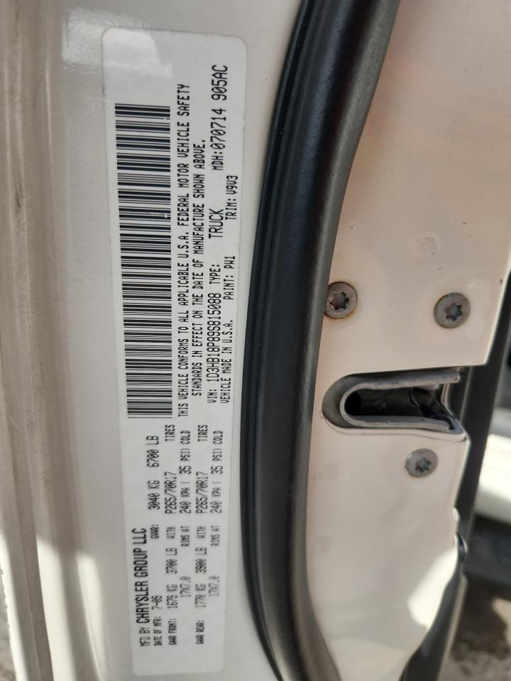 2009 Dodge Ram 1500 VIN: 1D3HB18P89S815088 Lot: 64679325