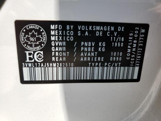 2017 VOLKSWAGEN JETTA SEL  