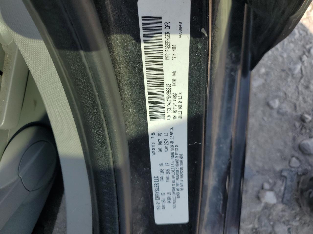 2008 Dodge Avenger Se VIN: 1B3LC46K78N298812 Lot: 64292655
