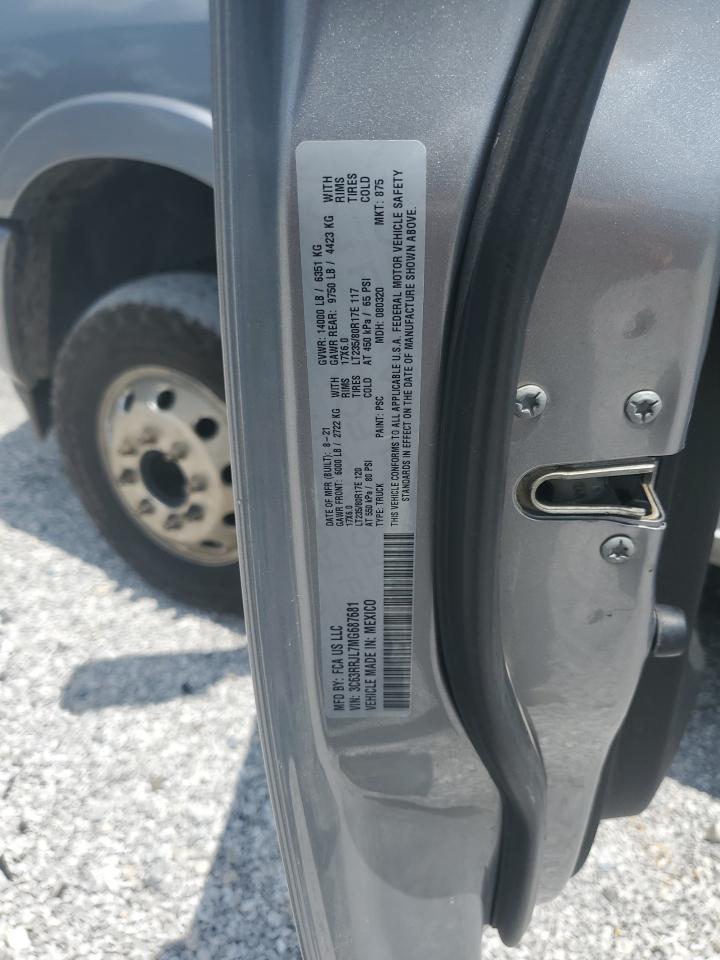 2021 Ram 3500 Laramie VIN: 3C63RRJL7MG687681 Lot: 62786315
