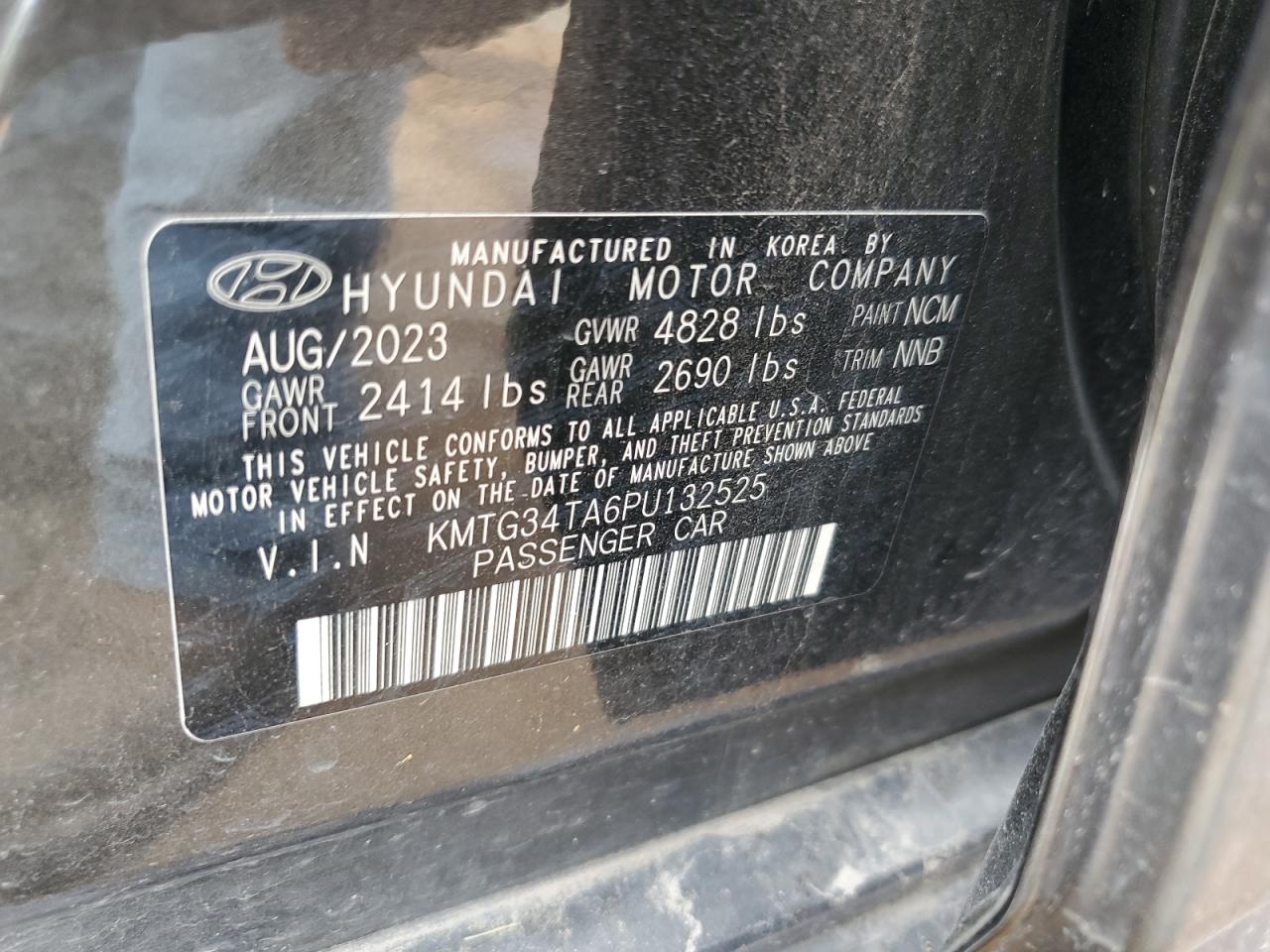 2023 Genesis G70 Base VIN: KMTG34TA6PU132525 Lot: 64880235