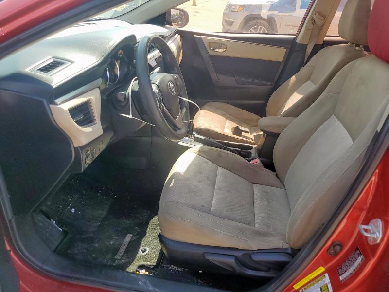  TOYOTA COROLLA 2015 Red