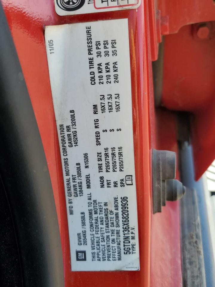 5gtdn136x68209936 5GTDN136X68209936 2006 Hummer H3