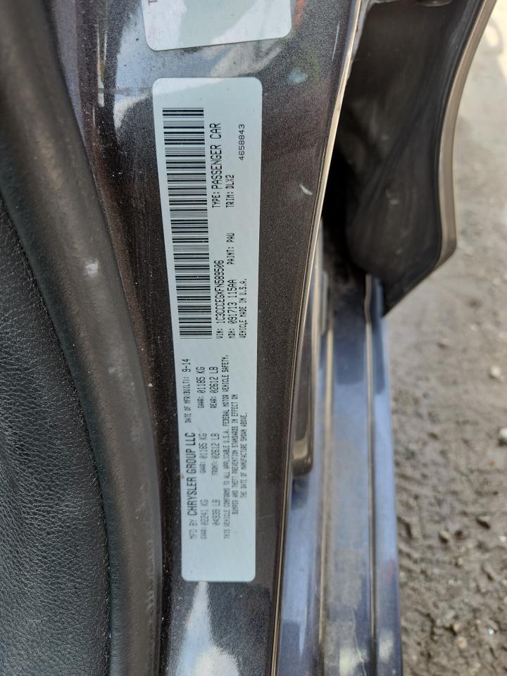 2015 Chrysler 200 C VIN: 1C3CCCEGXFN589506 Lot: 63815835