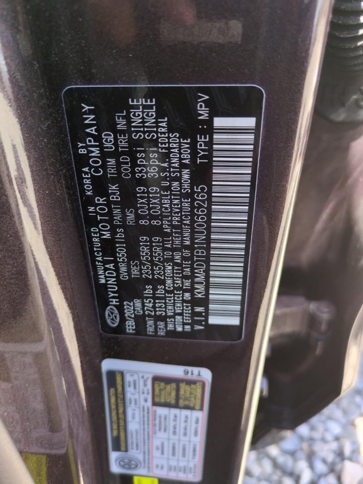 2022 Genesis Gv70 Base VIN: KMUMADTB1NU066265 Lot: 63452265