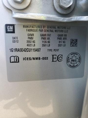 2012 CHEVROLET VOLT   