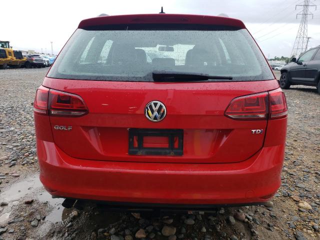  VOLKSWAGEN GOLF 2015 Red