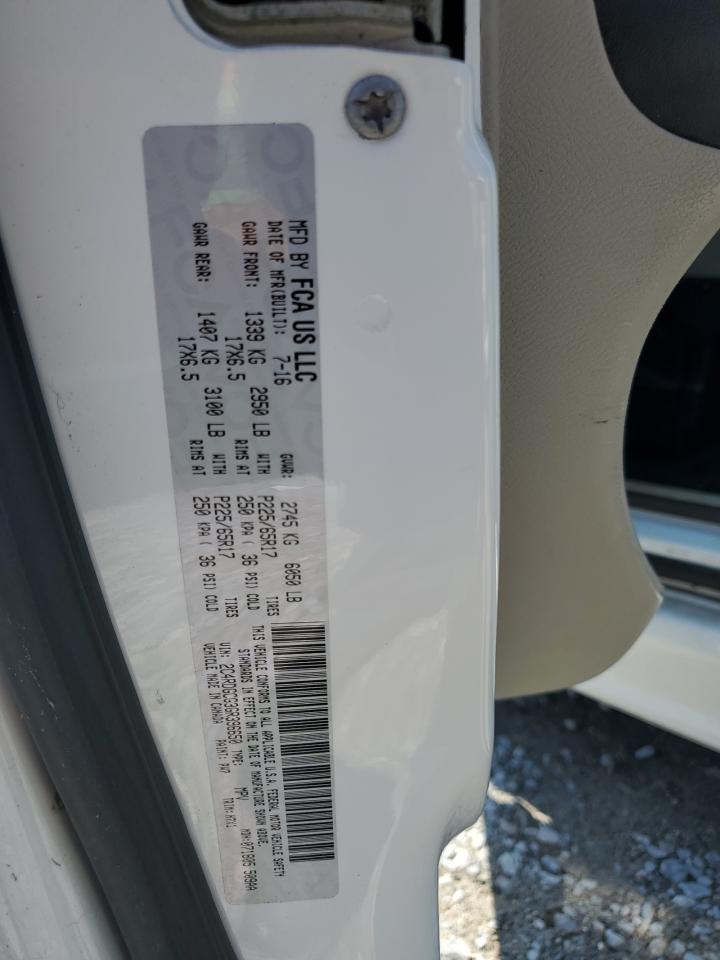 2016 Dodge Grand Caravan Sxt VIN: 2C4RDGCG3GR396650 Lot: 66267745