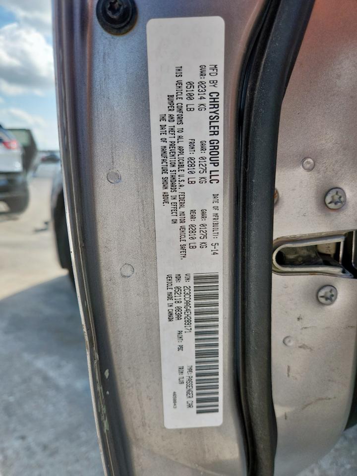 2014 Chrysler 300 VIN: 2C3CCAAG4EH289171 Lot: 64726795
