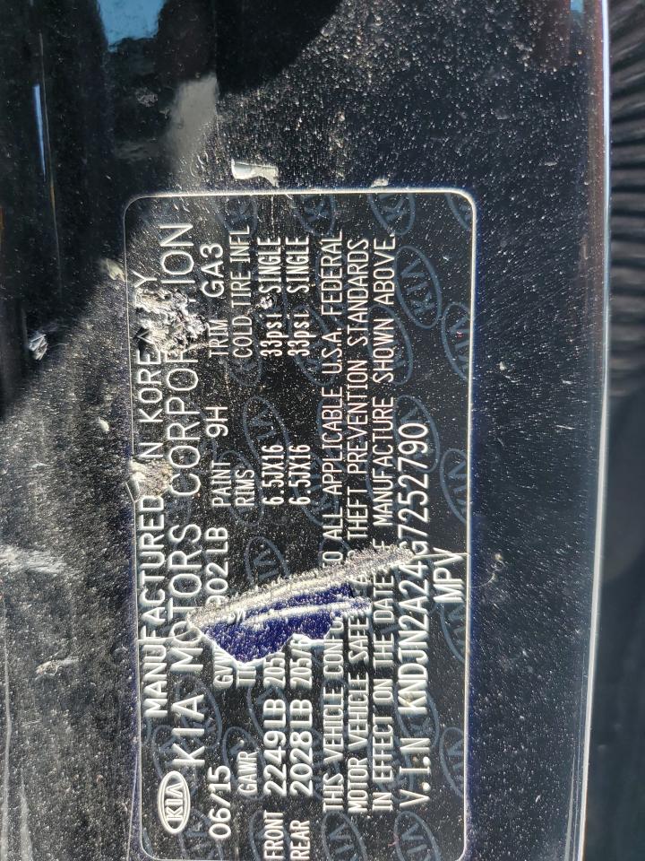 2016 Kia Soul VIN: KNDJN2A24G7252790 Lot: 65048525