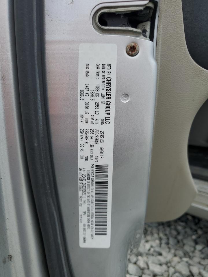 2012 Chrysler Town & Country Touring VIN: 2C4RC1BG8CR382111 Lot: 64685405