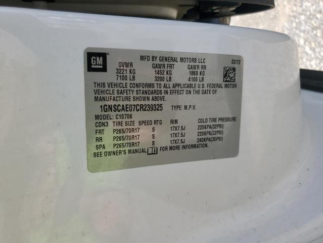 2012 CHEVROLET TAHOE C1500 LS  