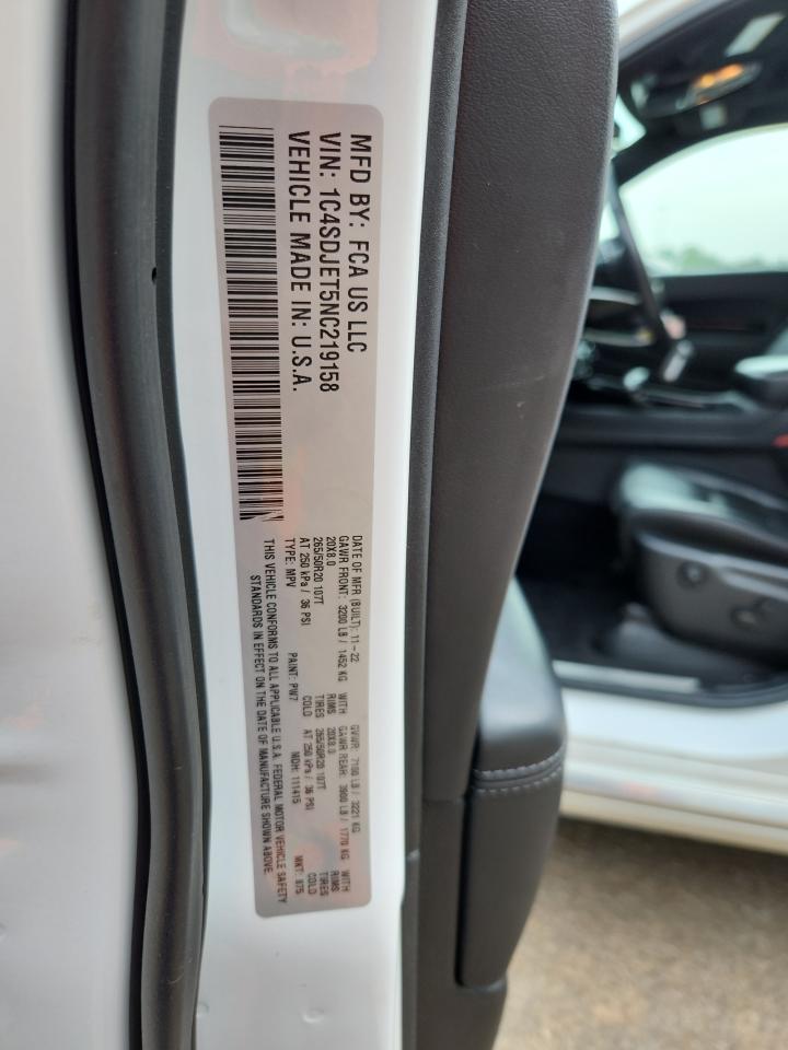 2022 Dodge Durango Citadel VIN: 1C4SDJET5NC219158 Lot: 65275775