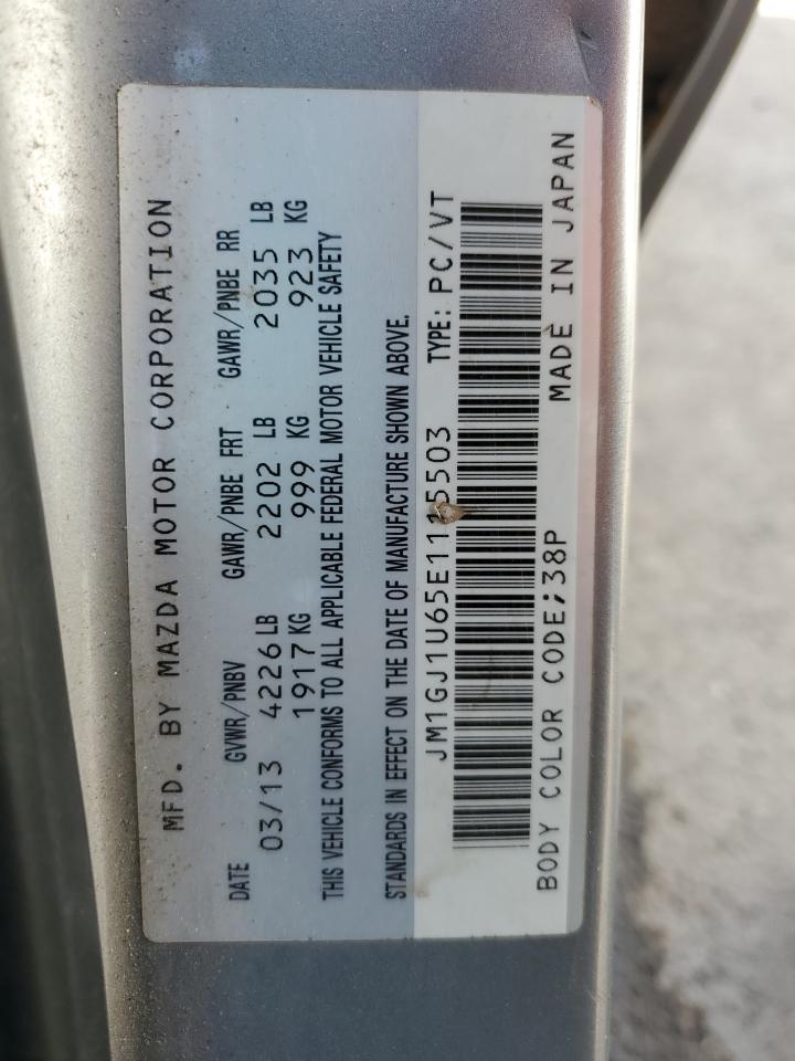 2014 Mazda 6 Sport VIN: JM1GJ1U65E1115503 Lot: 64220275