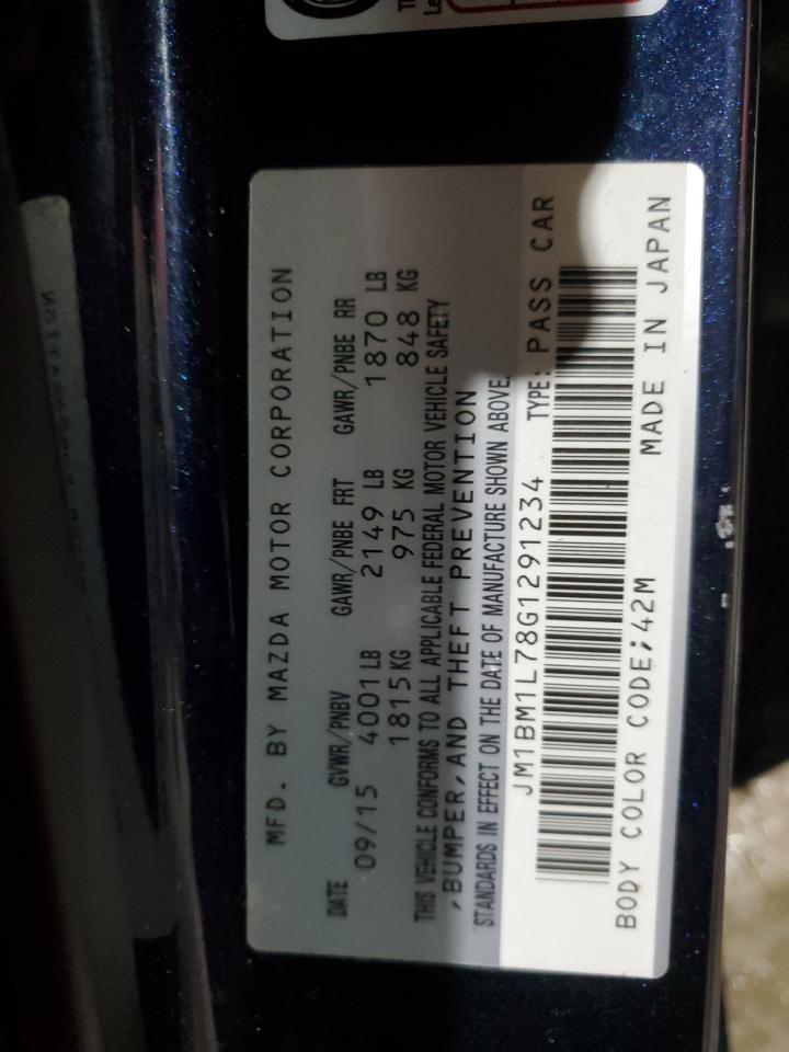 2016 Mazda 3 Touring VIN: JM1BM1L78G1291234 Lot: 66364775